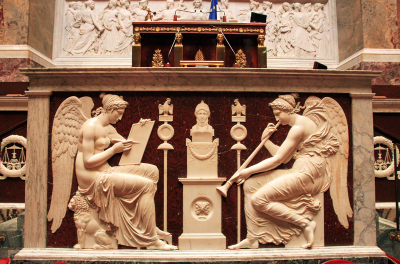 La Renommée et l'Histoire célèbrent la République